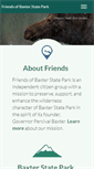Mobile Screenshot of friendsofbaxter.org